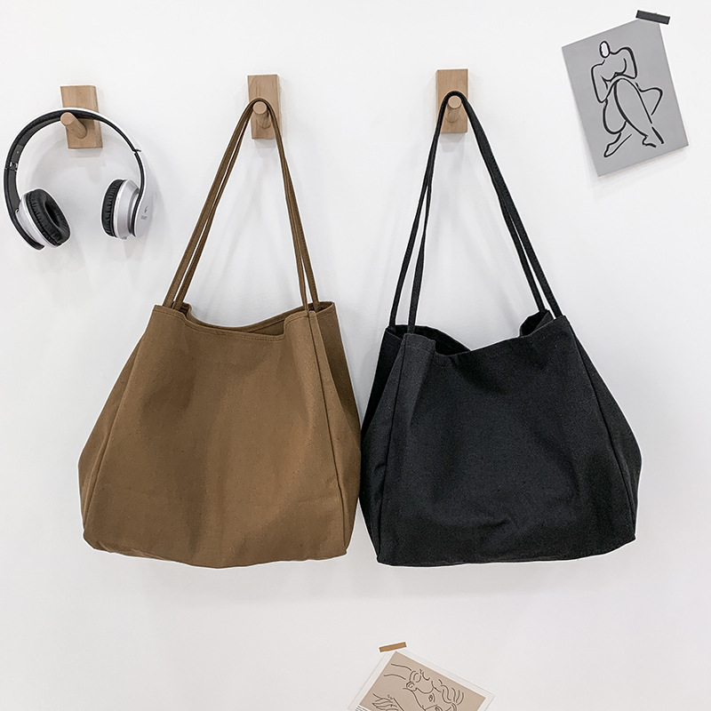 Casual Large Capacity Canvas Shopper Totes High Quality Eco Reusable Grocery Handbag For Women Travel Shoulder Bags Daily Pouch. 