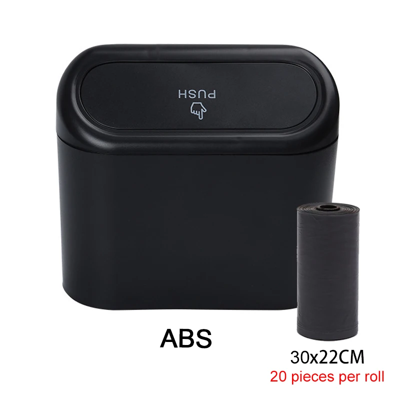 Car Trash Can (with Lid) Contains 60 (300) Garbage Bags, Small Car Trash Can, Leak-proof Mini Car Accessories. 