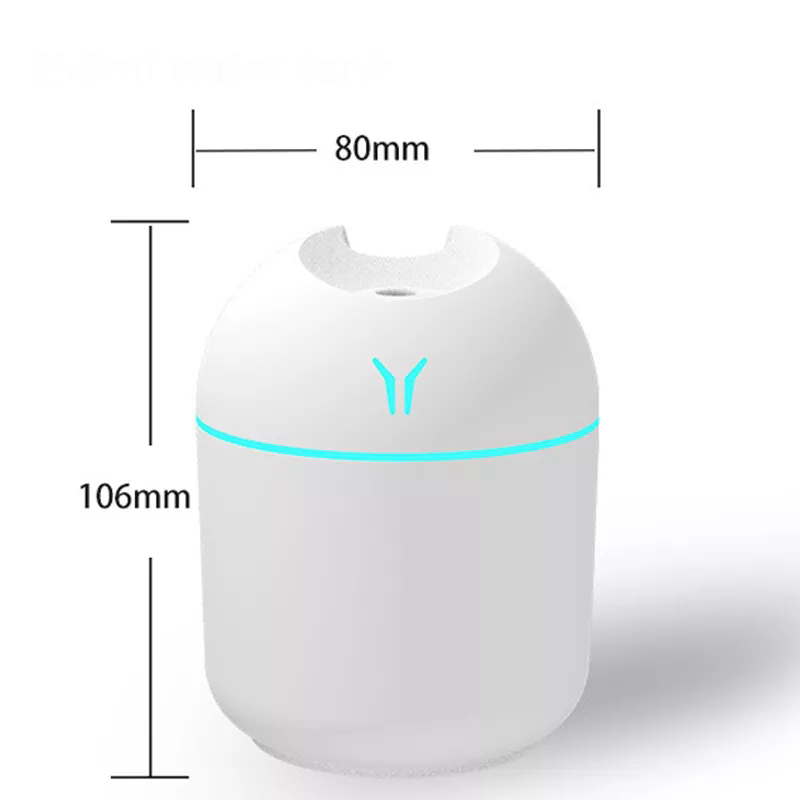 250ML Mini Aroma Oil Diffuser USB Essential Oil Atomizer Electric Air Humidifier With LED Night Lamp For Home Car. 