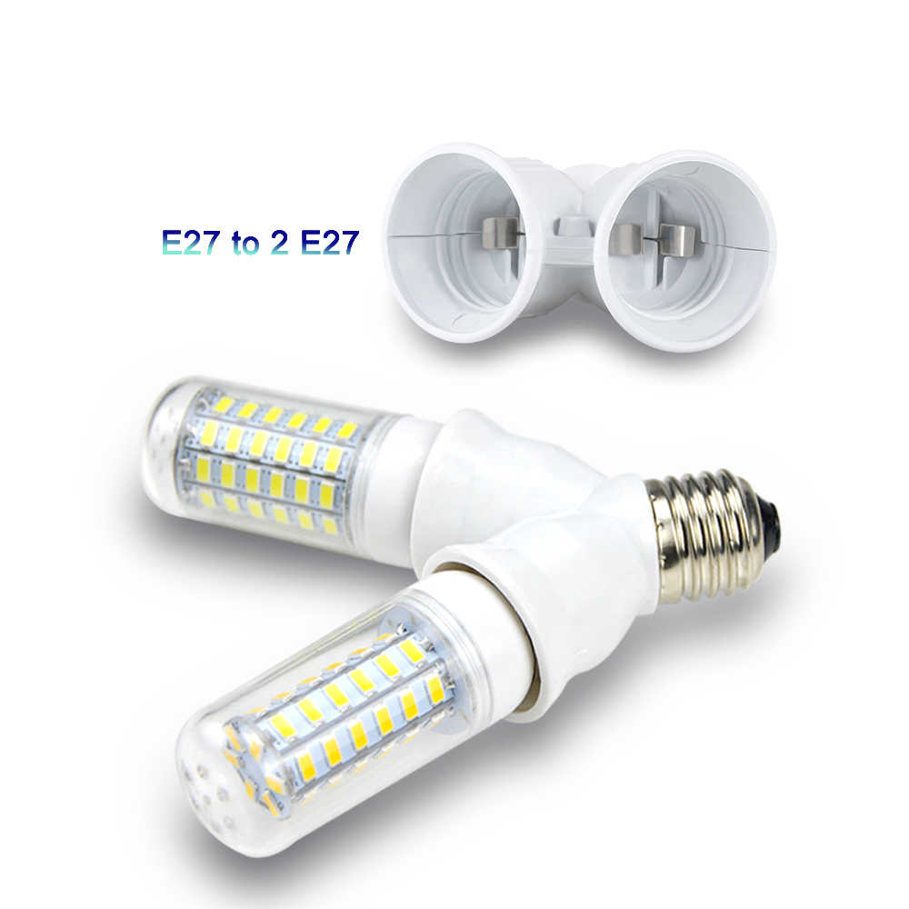 1-6PCS E27 E14 B22 Male To E12 E17 GU10 G9 MR16 GU10 Female Lamp Base Lamp Holder Converter Socket Adapter For LED Bulb light. 