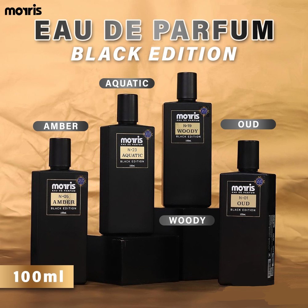 Morris Eau De Parfum Black Edition 100ml - Black Edition Men's Perfume Long Lasting