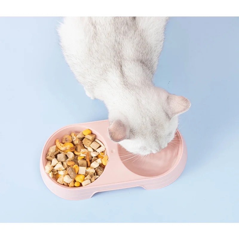 Cat Puppy Feeding Supplies Double Pet Bowl small. 