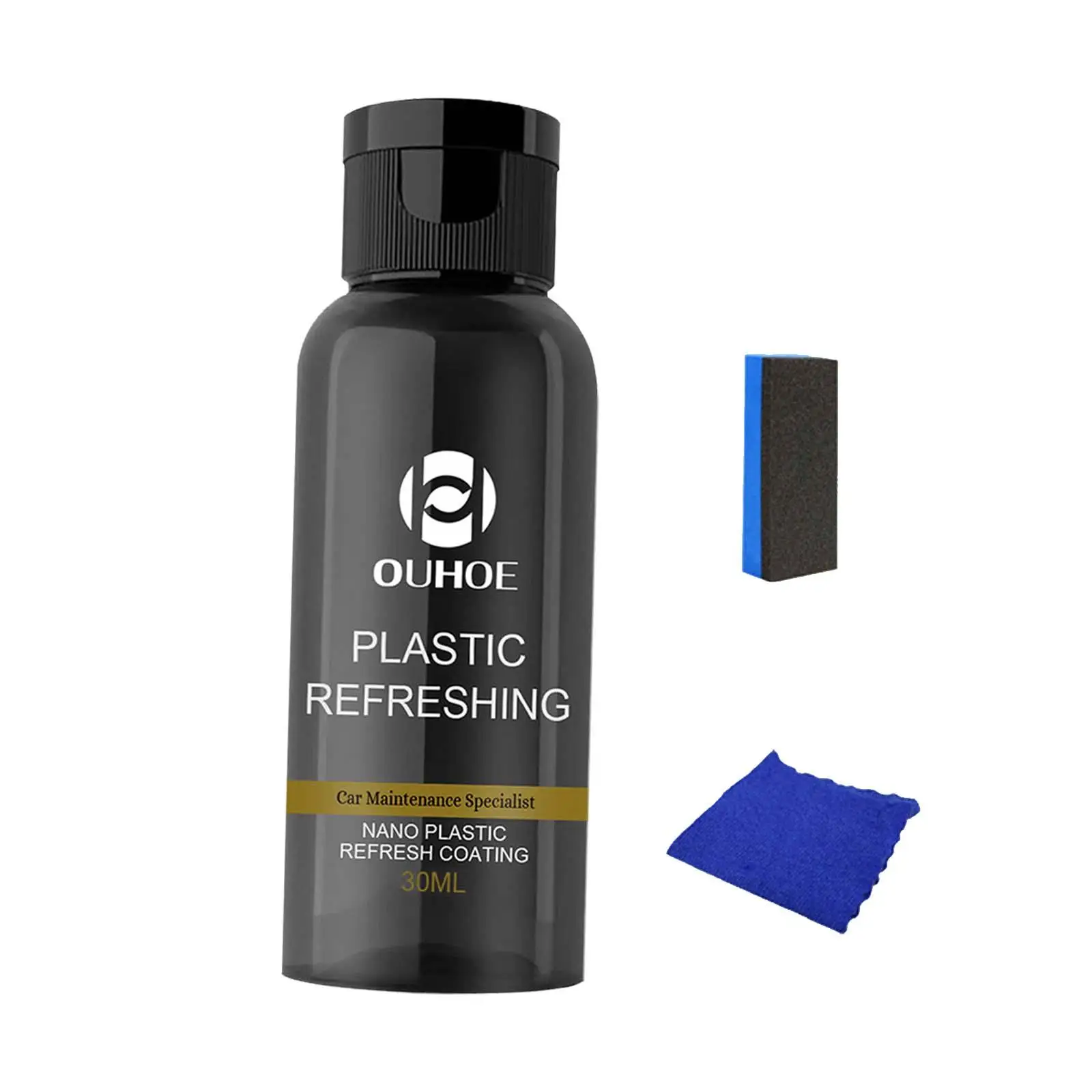 30/50ML Car Plastic Restorer Plastic Revitalizing Coating Agent for Truck Car Interior Plastic Parts Retreading Refurbish Agent. 