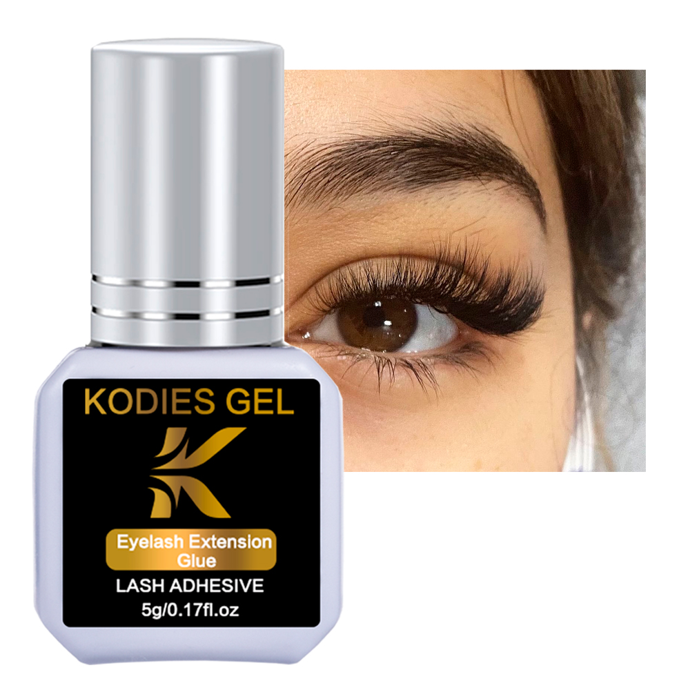KODIES GEL Super Strong Eyelash Glue 5g Professional Waterproof Eye Lashes Glue Adhesives for False Eyelash Extension Beauty. 