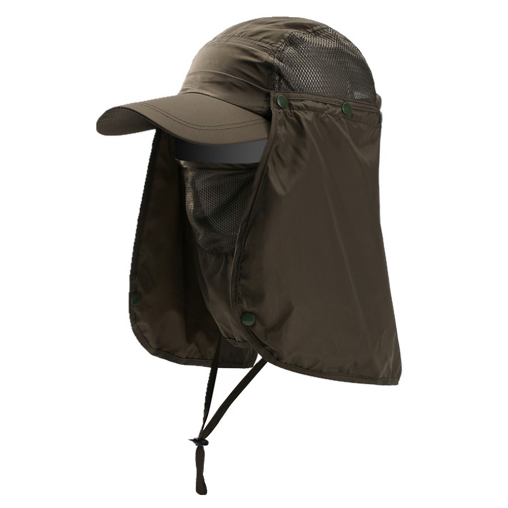 Outdoor Sport Hiking Visor Hat UV Guard Face Neck Cover Fishing Sun Protection Cap For Camping Climbing. 