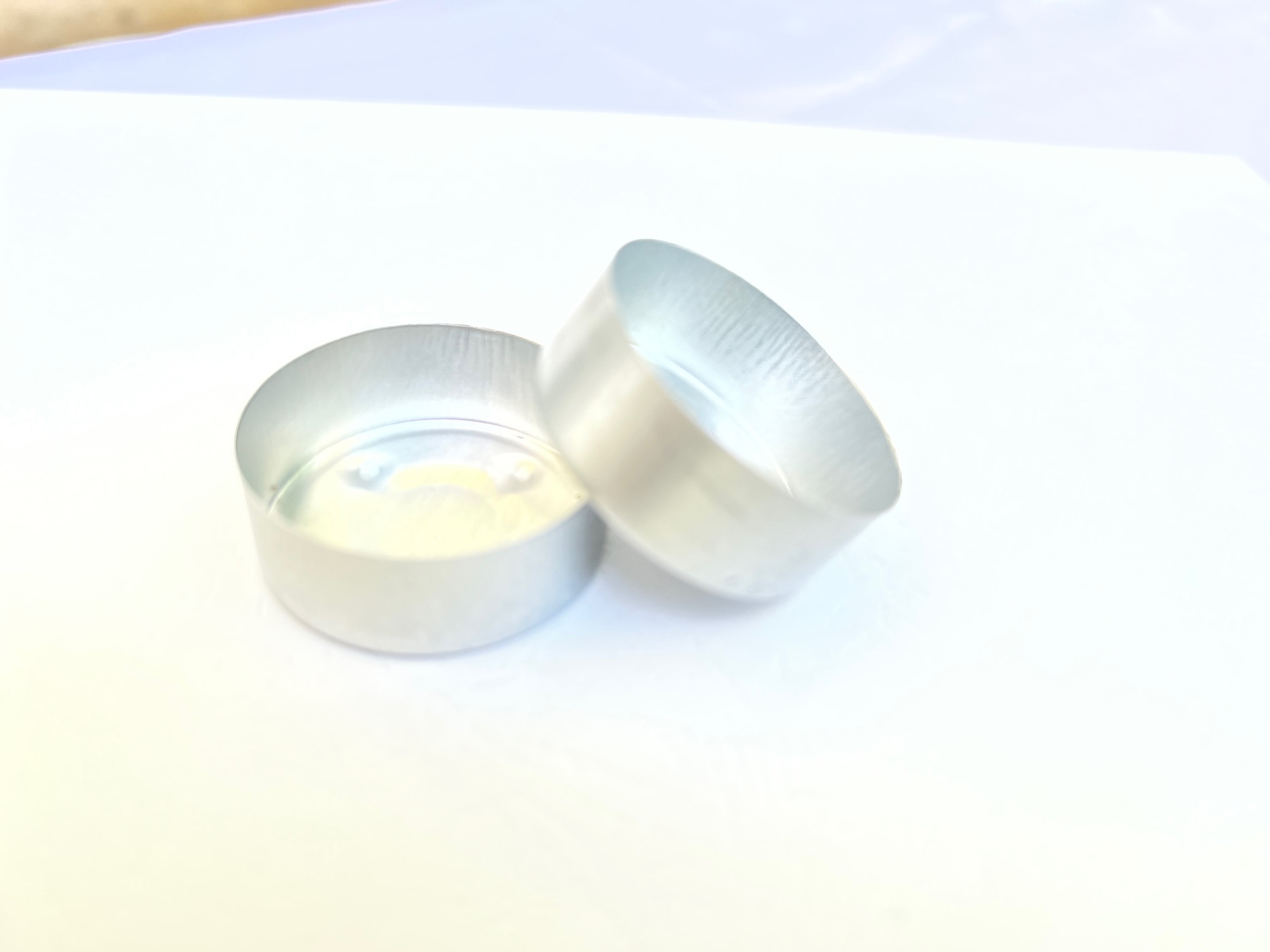 Candle cups 25 pcs empty candle making metallic cups