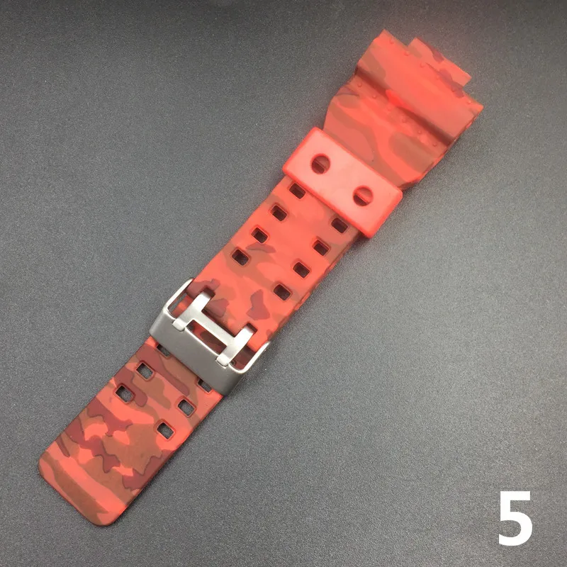 16mm Silicone Rubber Watch Band Strap Fit For Casio G Shock Replacement Black Waterproof Watchbands Accessories GD-100 G-8900. 