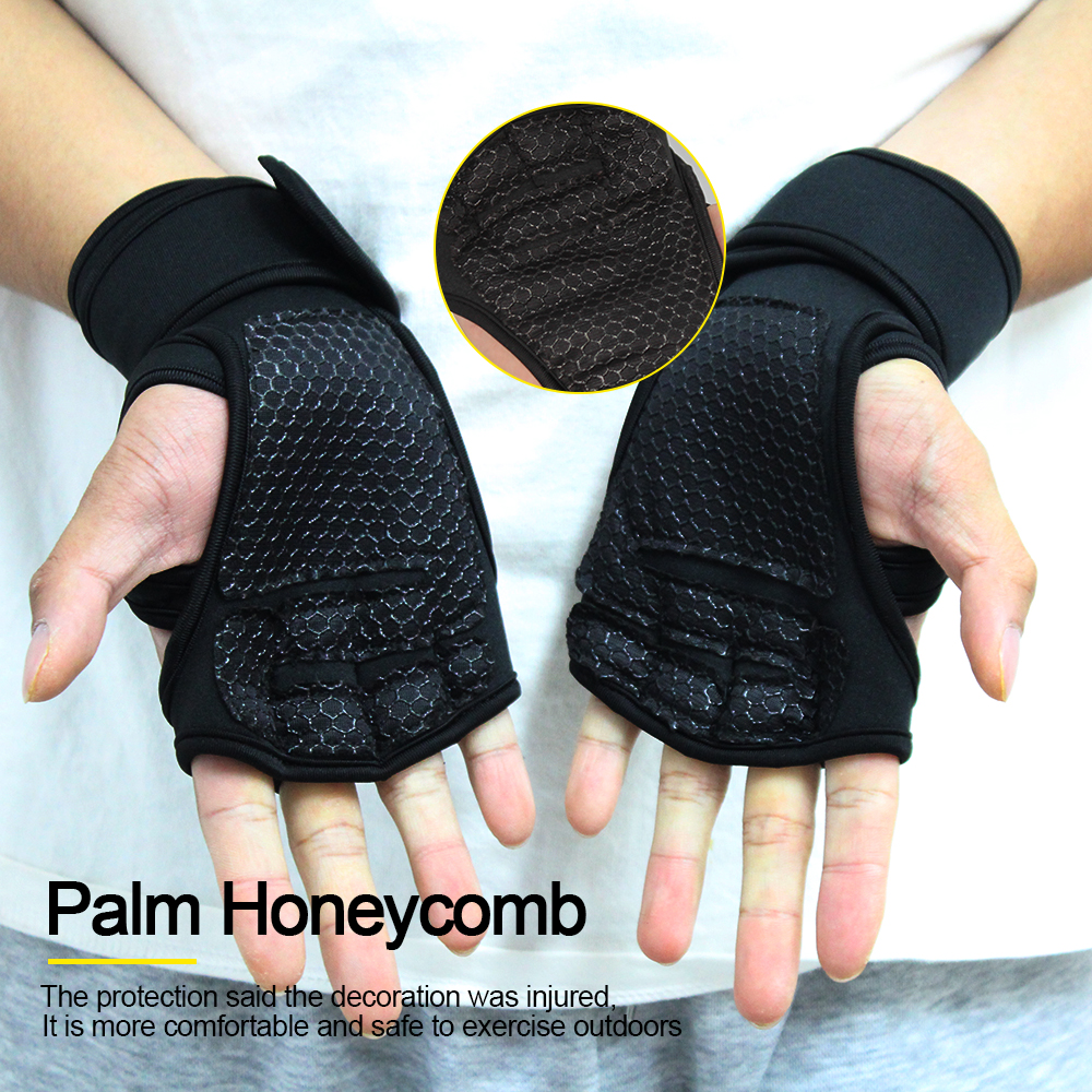 Training Sport Gloves for Men Women Workout Gloves Fitness Body Building Weightlifting Gym Hand Wrist Palm Protector Gloves. 