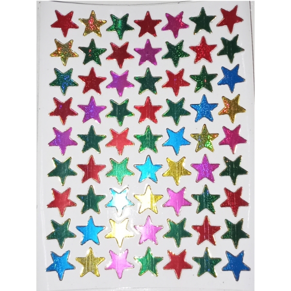Large Star Sticker Sheet -01 nos