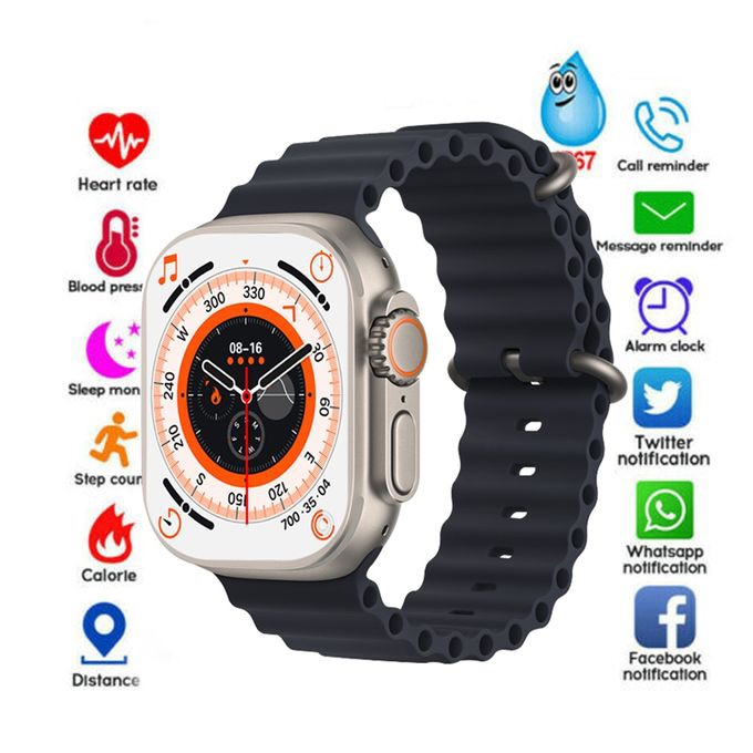 T800 Ultra Smart Watch with Wireless Charging. 