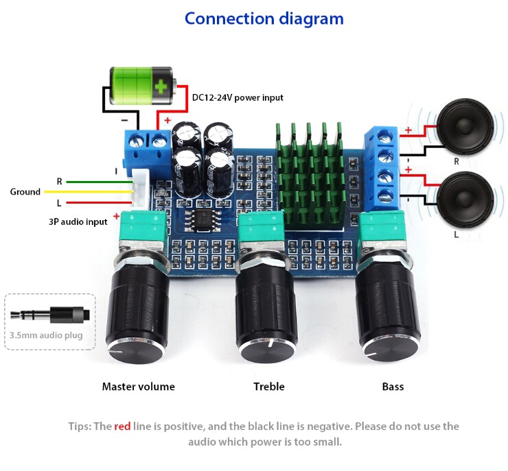 Audio Amplifier Module Xh M Tpa D Class D Dual Channel W Digital Power Amplifier Board