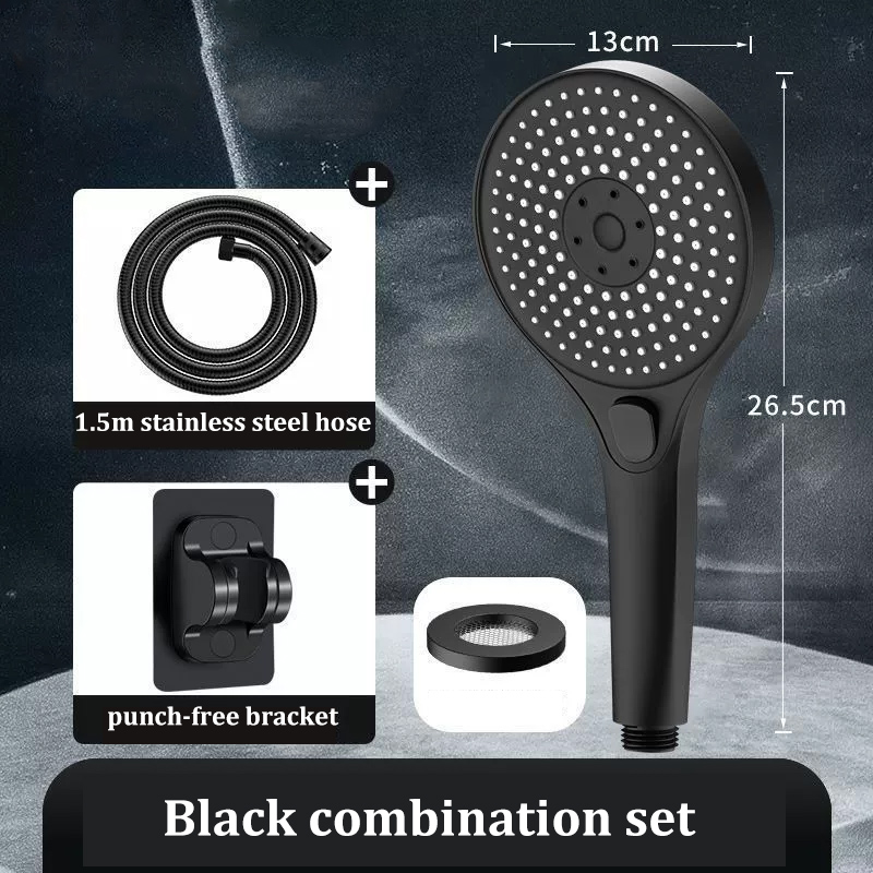 Three-speed High-pressure Shower Head With Large Panel Super Powerful ...