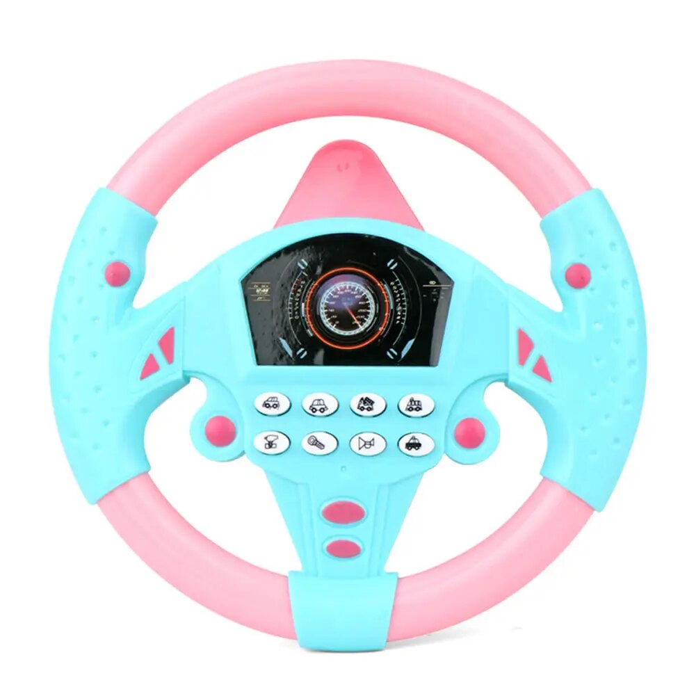 Simulate Driving a Car, Steering Wheel, Electric Toy Sound, CHILDREN'S Music Education, Pushing a Cart, Driving a Vocal Toy. 