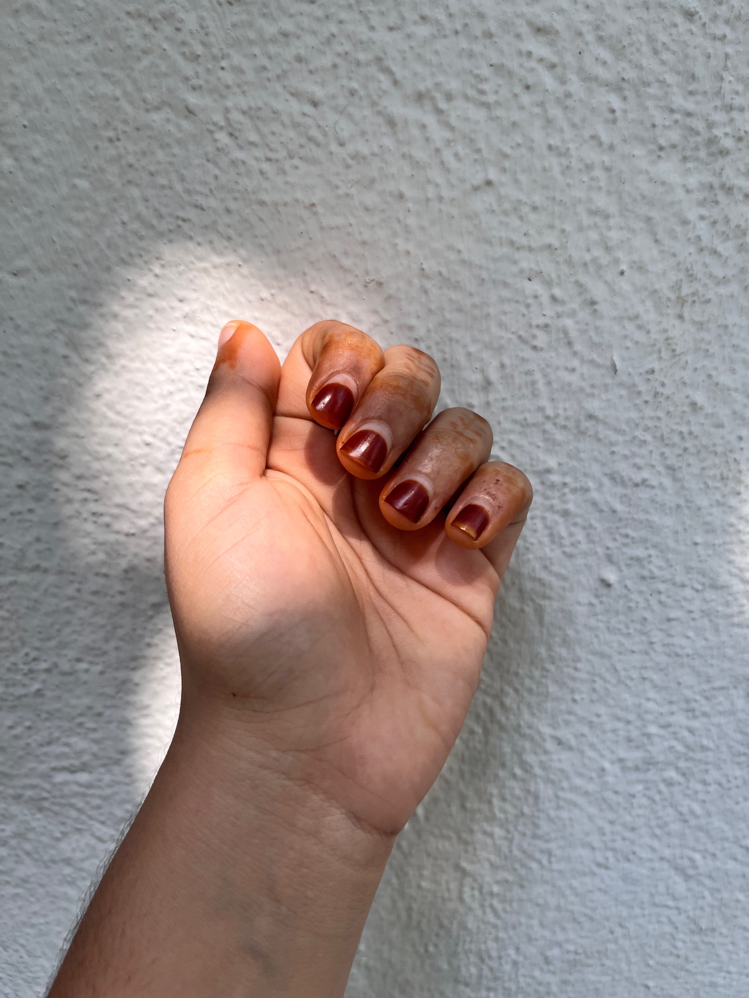 Permanent Nail Henna Cone – Long Lasting Maroon Shade, 100% Natural, 10-12 Coats. 