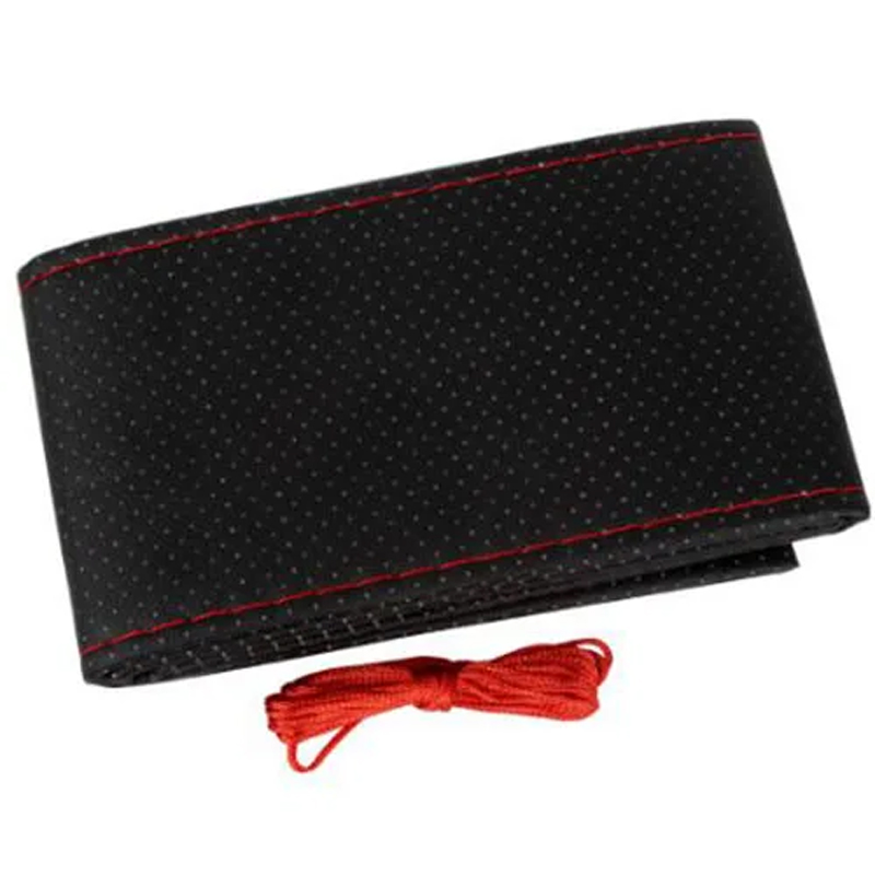Black Leather Car Steering wheel cover chunnat design at ₹ 135/piece in New Delhi Black Leather Car Steering wheel cover chunnat design at ₹ 135/piece in New Delhi