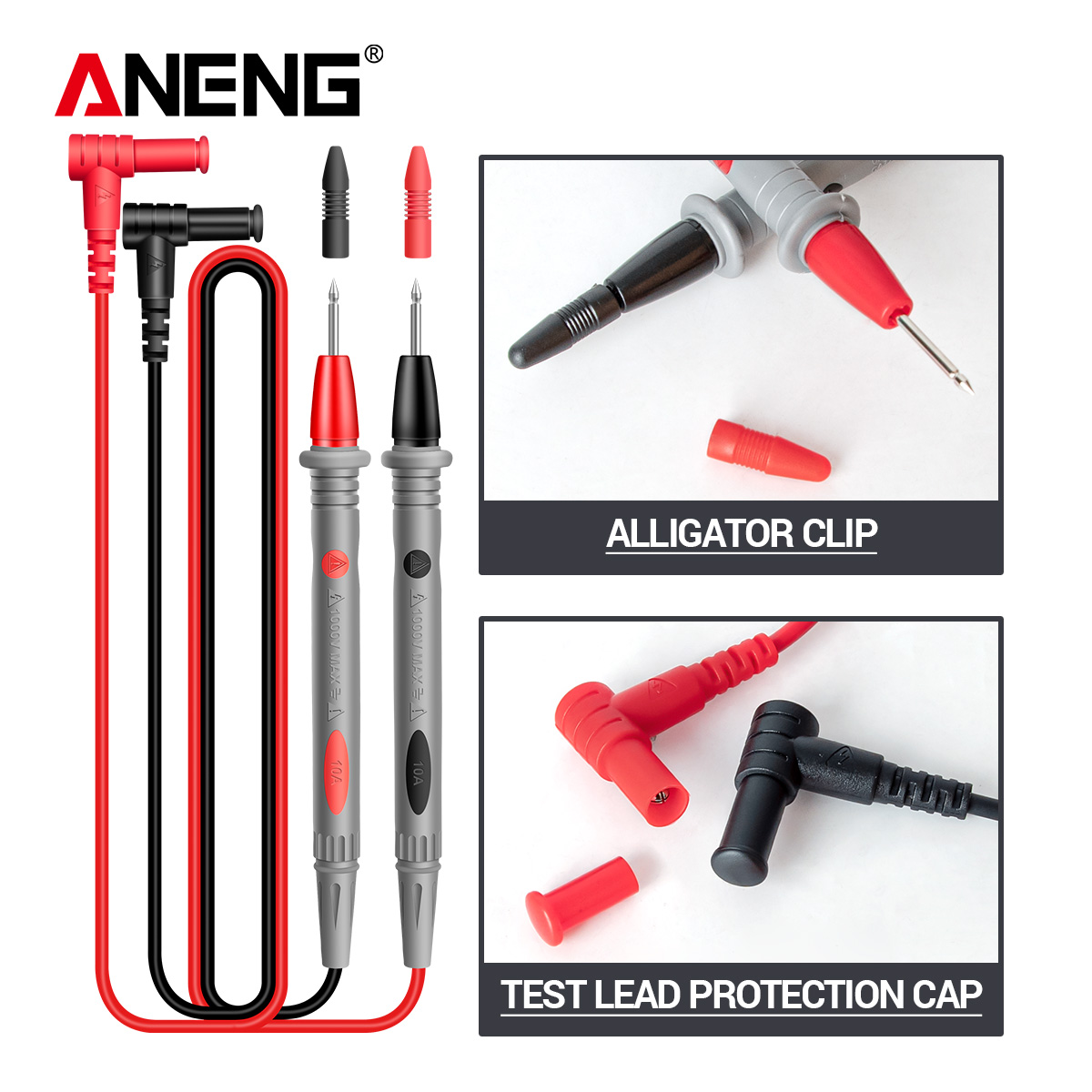 ANENG ST180 Digital Clamp Meter 4000 Counts AC Current Ammeter ...