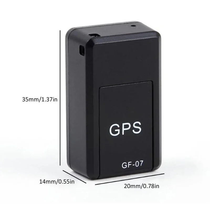 GF07 Magnetic Car Tracker GPS Positioner Real Time Tracking Magnet Adsorption Mini Locator SIM Inserts Message Pets Anti-lost. 