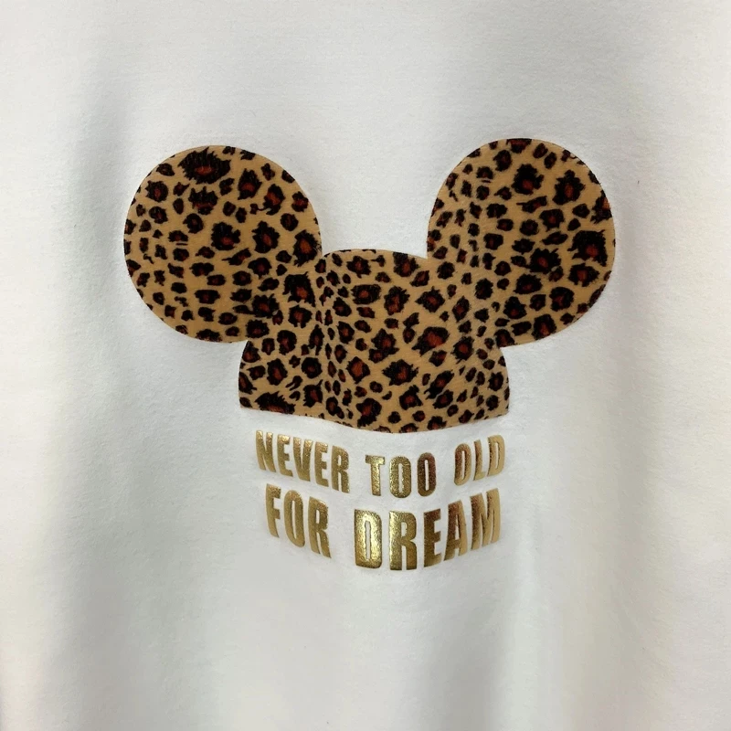 Gold Letter Grapic Leopard T-shirts Women Summer Loose Harajuku Female Black White T Shirt New Casual Women's Clothing Korean. 
