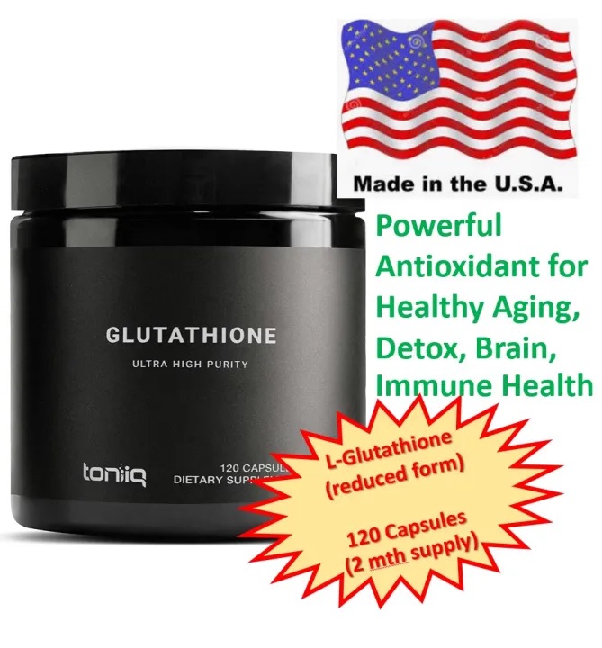 Glutathione Capsules - Big Size - Toniiq Glutathione - 120 Caps | Daraz.lk