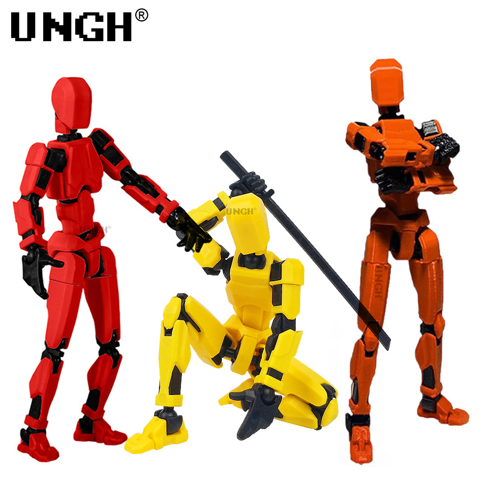 UNGH Multi-Jointed Movable Robot 3D Printed Mannequin Toy 13 Action Figure Full Body Movable Robot Toys Gifts For Children. 