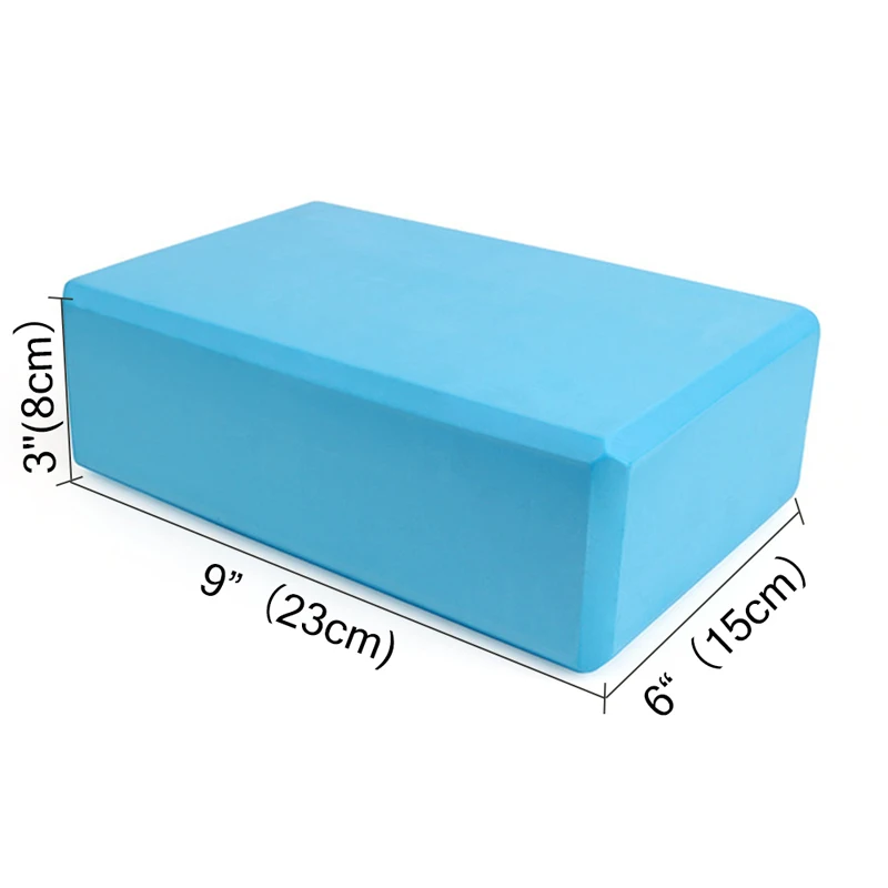 1pc High Density Yoga Foam Blocks Non-slip Solid Color Yoga Balance Fitness Dance Supplies For Yoga Pilates And Meditation. 