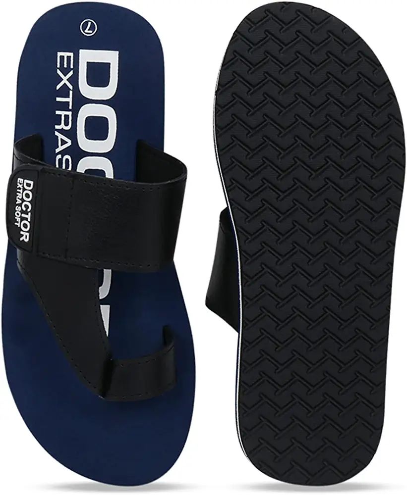 DOCTOR EXTRA SOFT One Toe Slippers for Men Care Orthopaedic Diabetic Dr Stylish House Flip-Flop and Thump Ring Slip on for Gents and Boys D-26. 