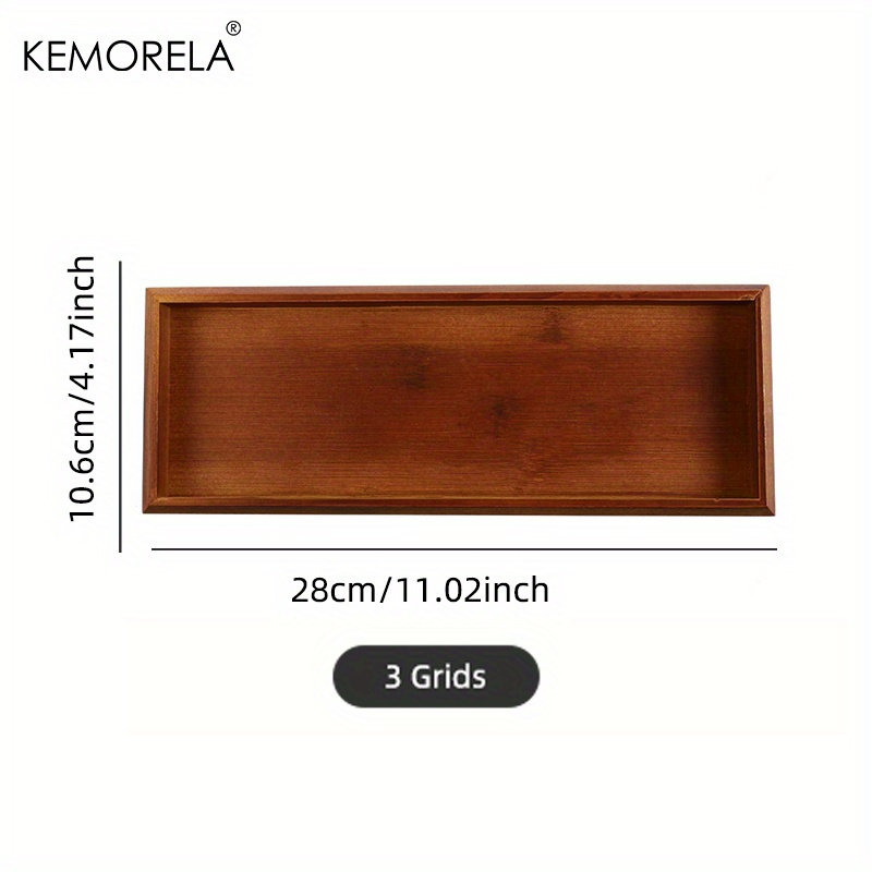 Bamboo Wooden Rectangular Tea Tray Solid Wood Tray Tea Cup Trays Stand
