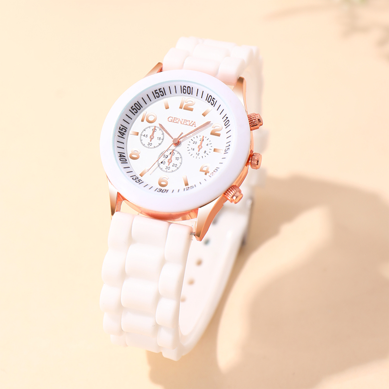 Reloj Mujer Fashion Women Watches White Silicone Jelly Quartz Watch Ladies Dress Wrist Watch Gifts for Girls Relogio Feminino. 