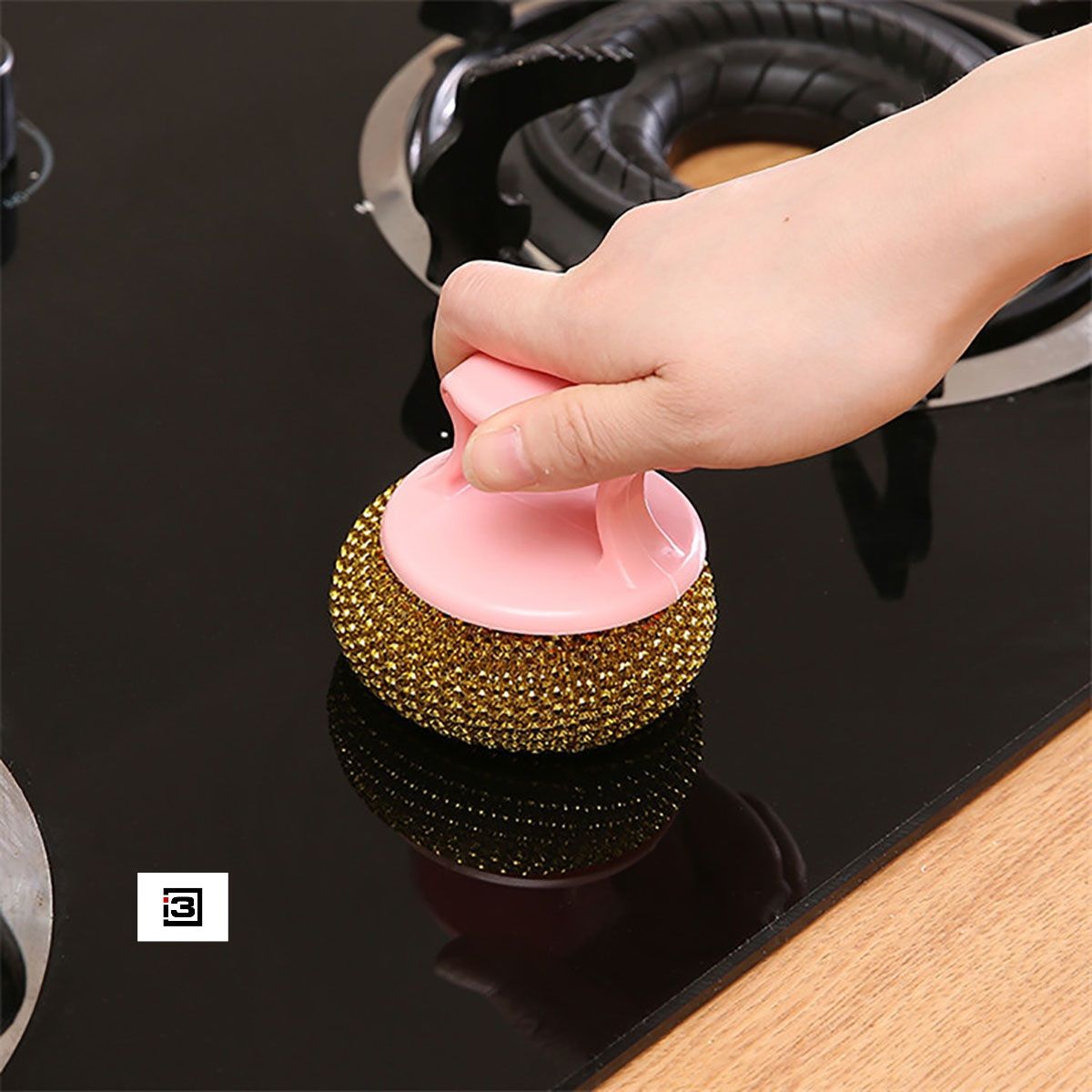 6 pcs Steel Wire Ball Brush Long Handle Pan Cleaning Brush Dishwashing Brush Stainless Steel Wire Ball Kitchen Cleaner Kitchen Tools. 