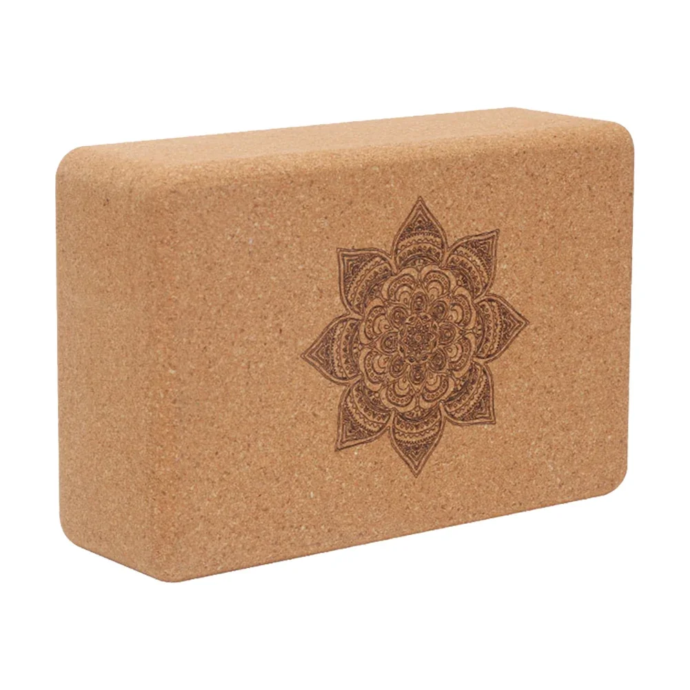 Cork Yoga Block Cork Yoga Bricks Eco-Friendly Natural Cork Block 9x6x3 Inch Non Slip Cork Block for Yoga Pilates. 