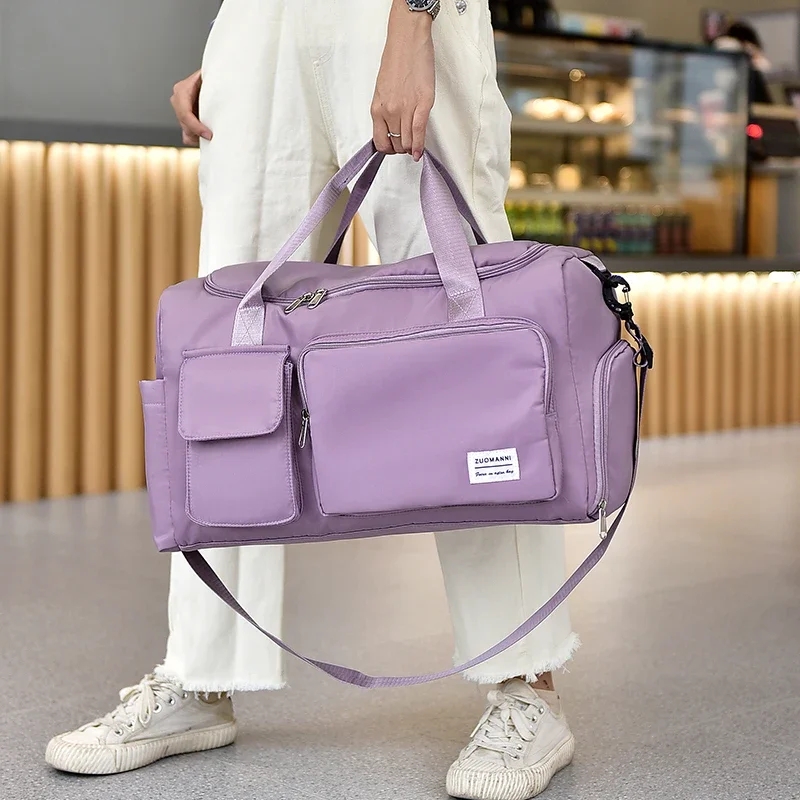 Travel bag / travel bag with dry wet seperation / Large Capacity Unisex Travel Duffel sports Bag. 