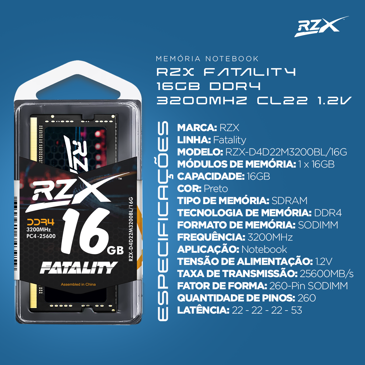 RZX Memoria RAM Laptop DDR4 1.2V DDR3L 1.35V 32GB 16GB 8GB   4GB 260pin 3200MHz 2666MHz 2400MHz 204pin 1600MHz Notebook Sodimm M. 