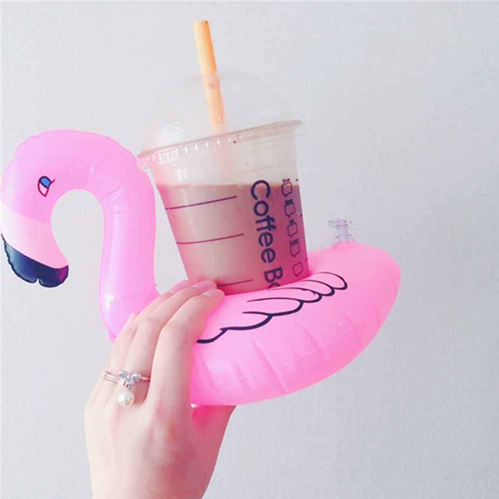 Float Inflatable Drink Cup Holder Party Decor Floating Drink Cup Holder Pool Toys Beach Inflatables for Swimming Pool. 
