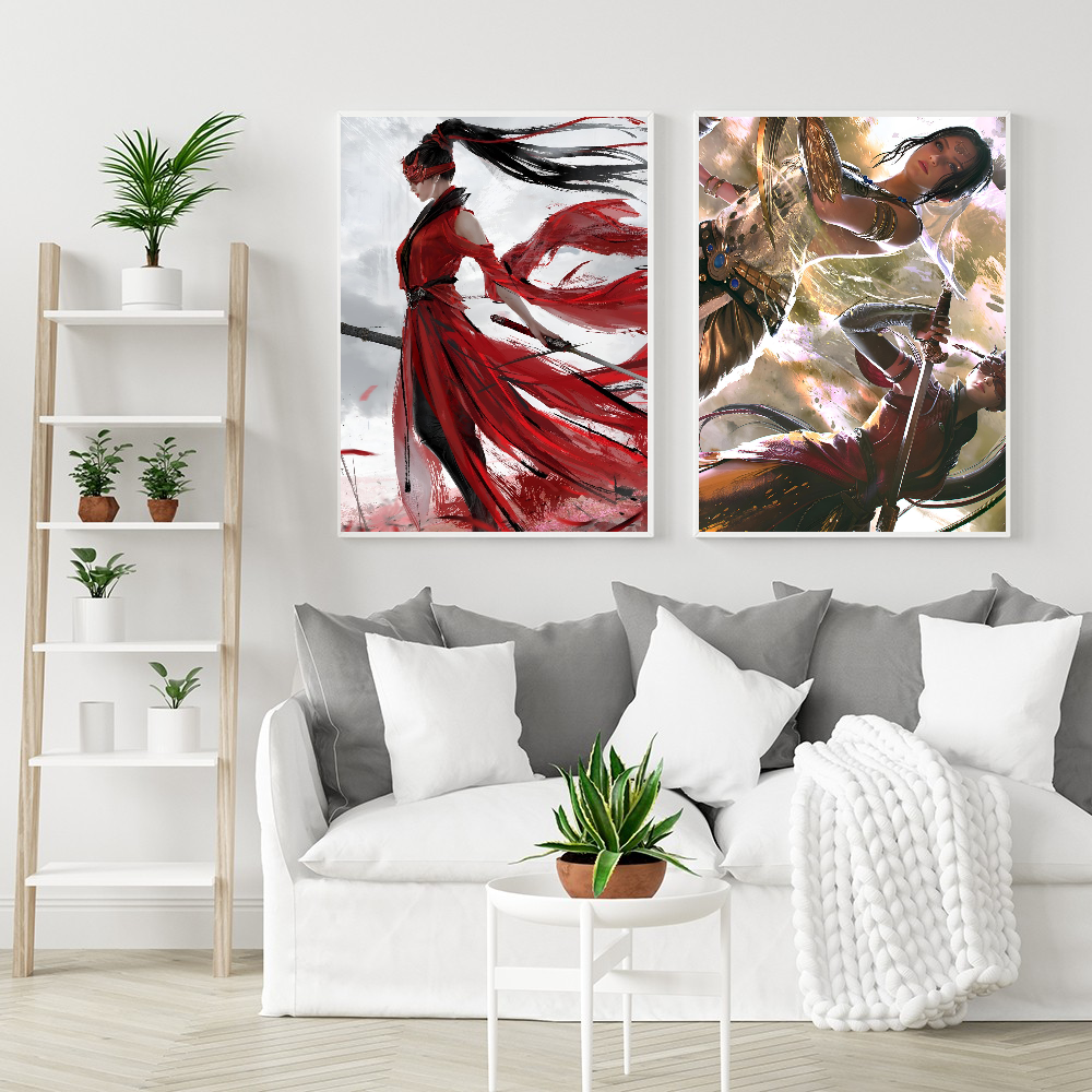 1pc Hot STEAM Geam Naraka Bladepoint Poster HD Posters Home Room Bar Cafe Decor Art Wall Painting Picture. 