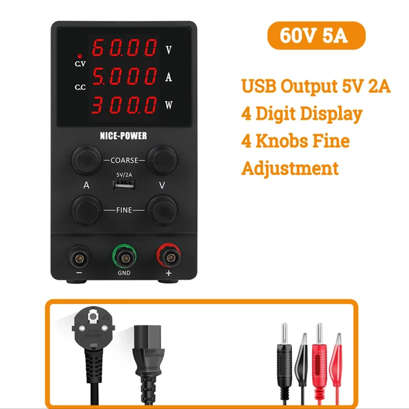 Newest DC Lab Adjustable Power Supply 30V 60V 5A 10A Switching ...