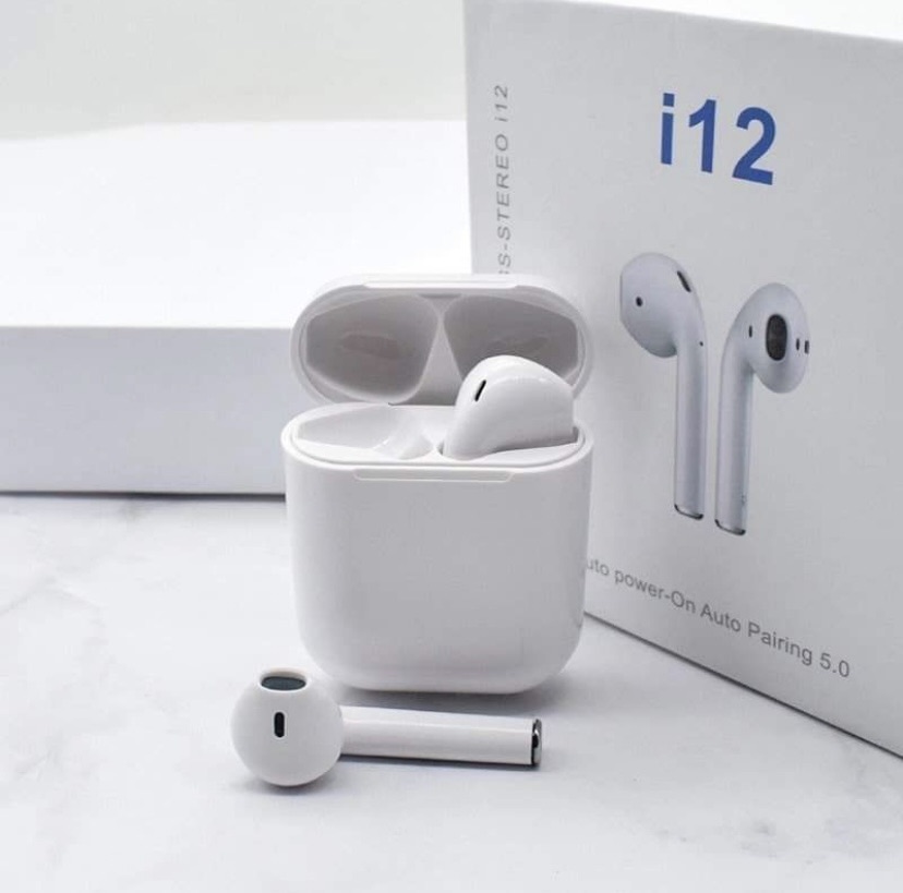 i12 Wireless Earbuds Full set - bluetooth headset. 