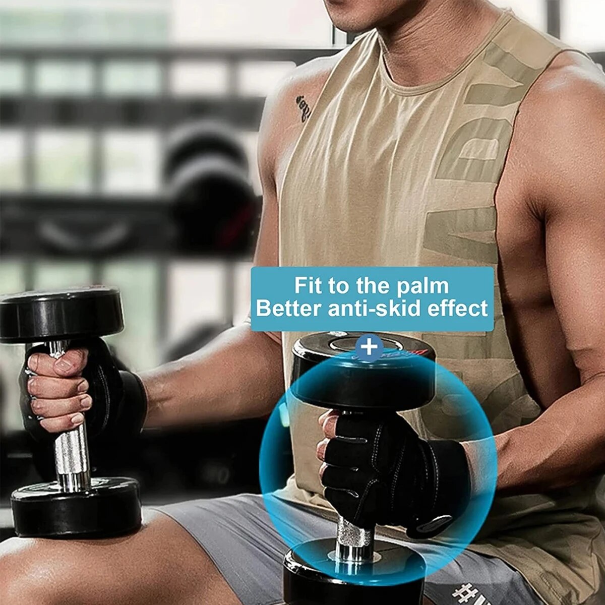 Gym Gloves for Men Women Fitness Weight Lifting Wristband Gloves Body Building Training Sports Exercise Cycling Glove Shockproof. 