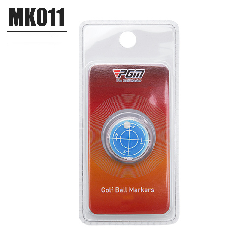 PGM Golf Level Function Marks Magnetic Cap Clip Golf Ball Marker Red and Blue MK011. 