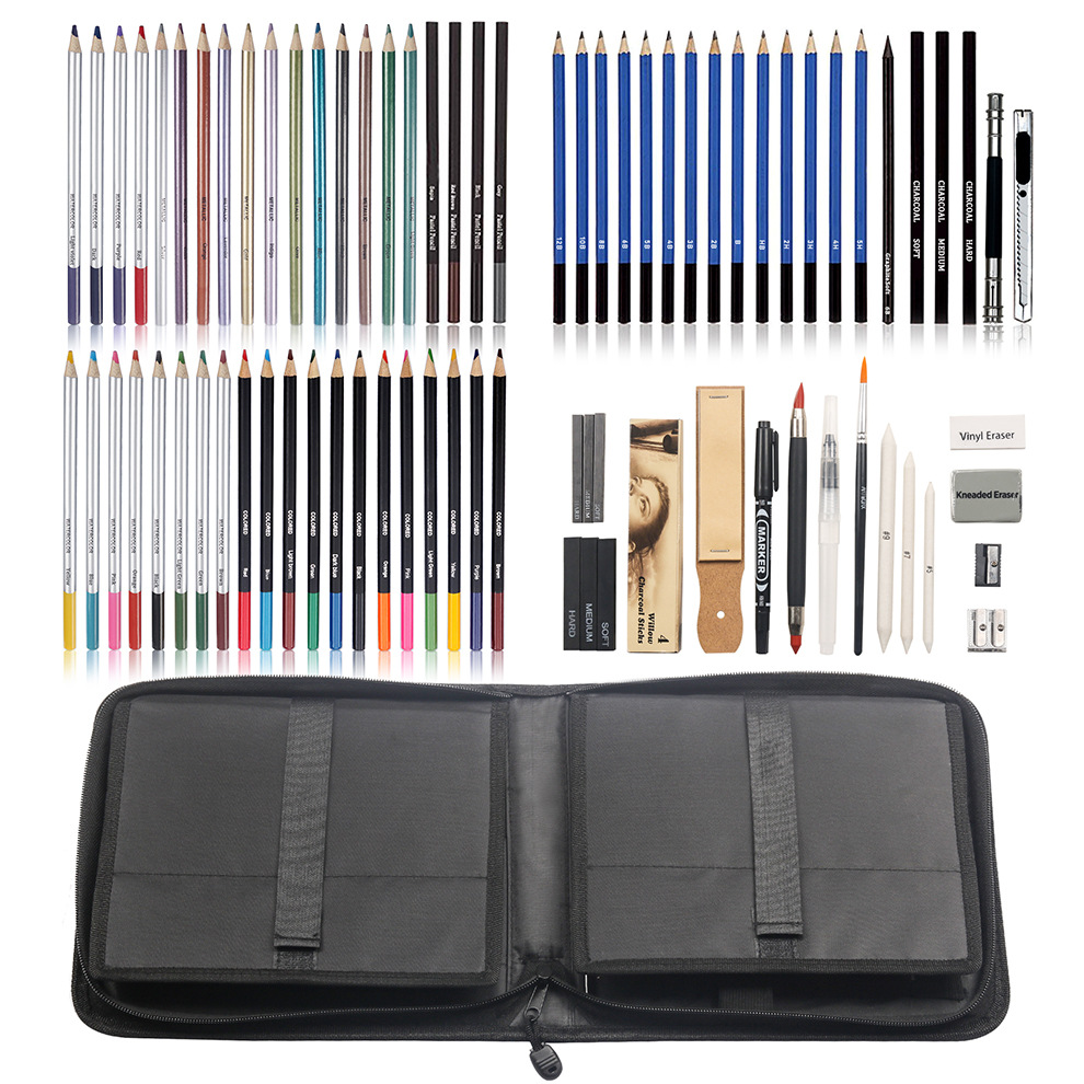 28/54/72/96/144 Pcs Drawing Sketching Coloring Set Drawing Pencils and ...
