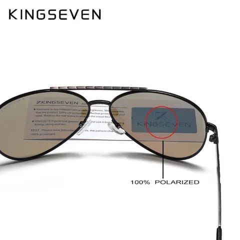 KINGSEVEN Sunglasses Vintage Glasses Aluminum polarized eyewear glasses men women driving shades. 