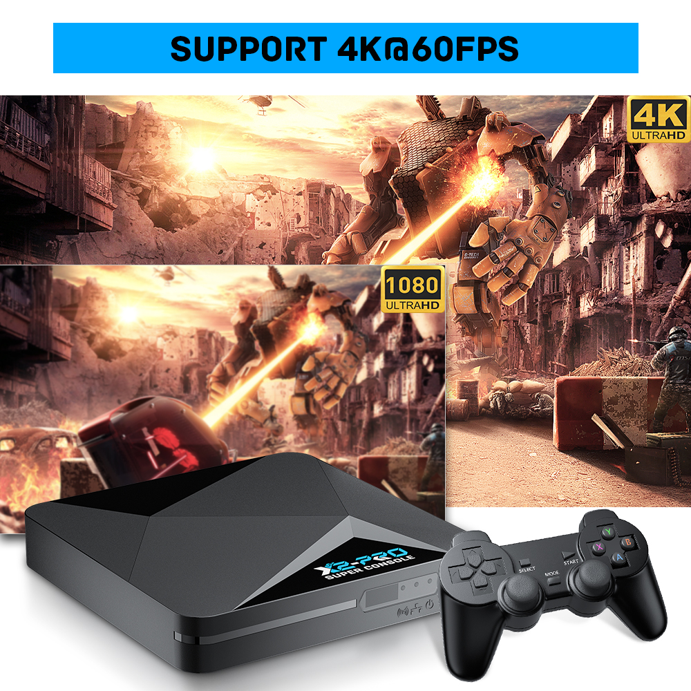 Super Console X2 Pro Retro Video Game Console with 100000+ Games for MAME/ARCADE/Sega Saturn/DC Retro Game Console 4K HD. 
