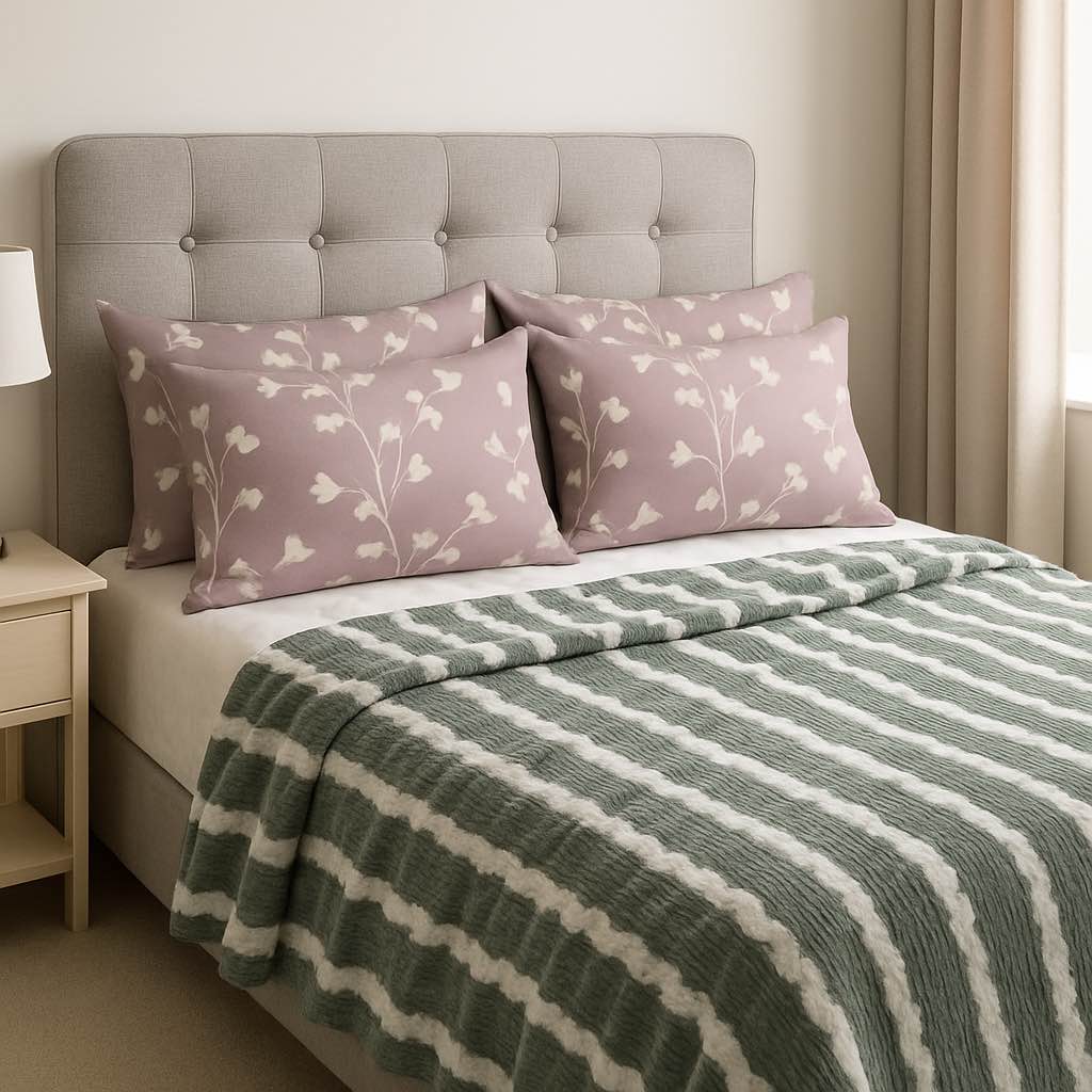 Fleece new trendy blanket throw cozy soft king size