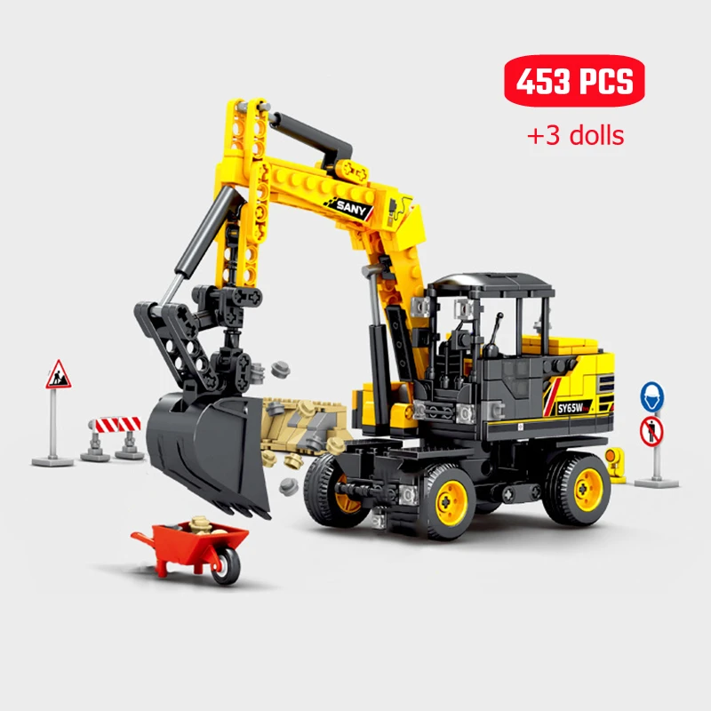 SEMBO City Excavators Engineering Vehicle Building Blocks Kits Grader ...