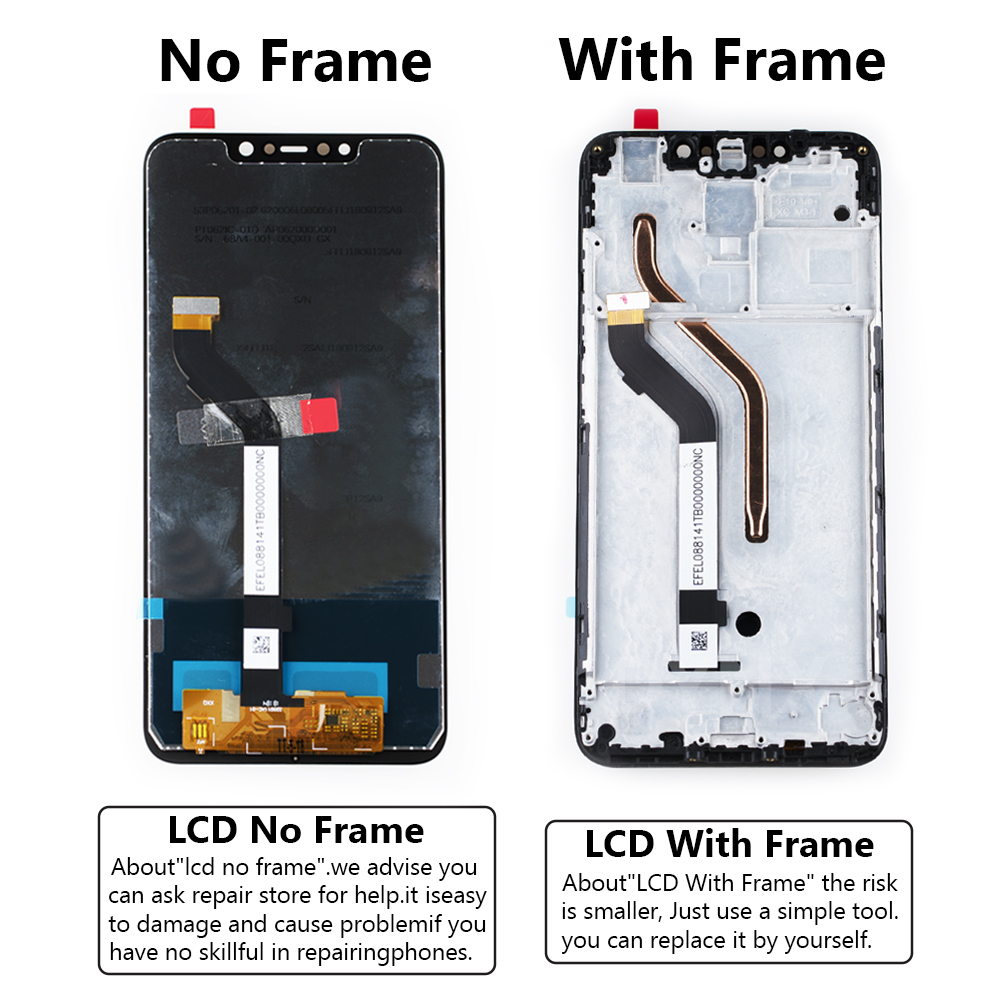 6.18" Original New For XIAOMI MI POCO F1 Display M1805E10A LCD Touch Screen For Xiaomi Pocophone F1 LCD Replacement Assembly. 
