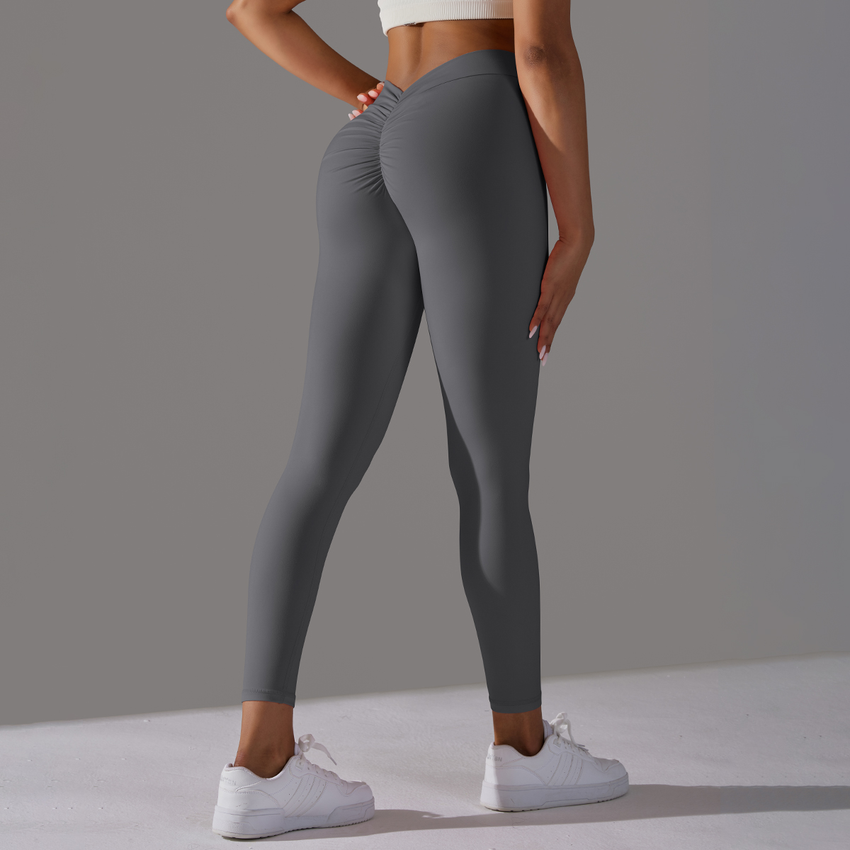 Scrunch Butt Gym Leggings Sexy V Waist Push Up Leggings Women Fiteness Leggings Naked Feeling Yoga Pants Workout Tights Leggings. 