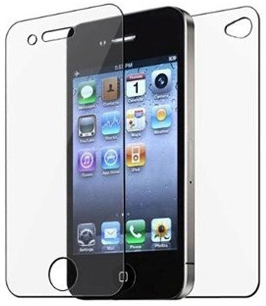 temprated Glass Guard For Iphone 4 4s Front and Back Pack Of 2