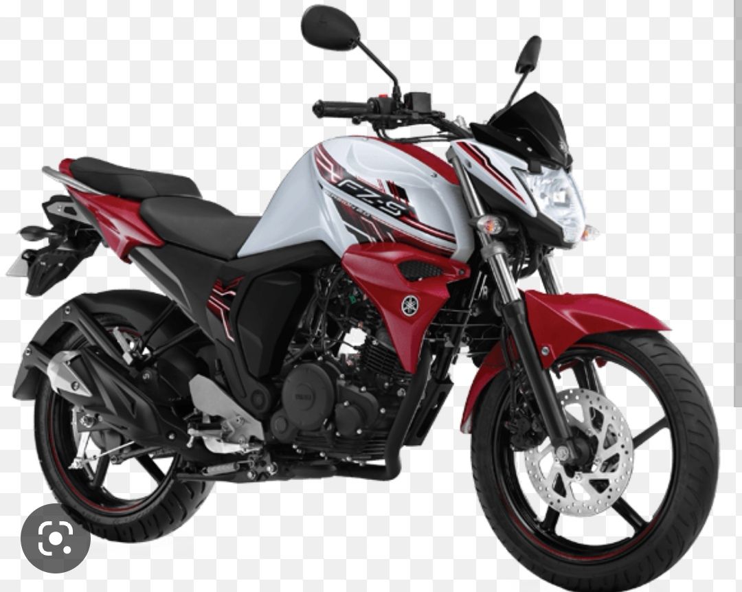 Yamaha Fz-S V2 fuel Injection white Bike Red Sticker Full Sticker