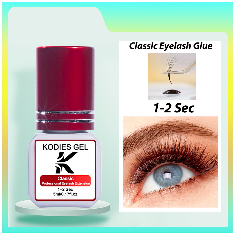 KODIES GEL Super Strong Eyelash Glue 5g Professional Waterproof Eye Lashes Glue Adhesives for False Eyelash Extension Beauty. 