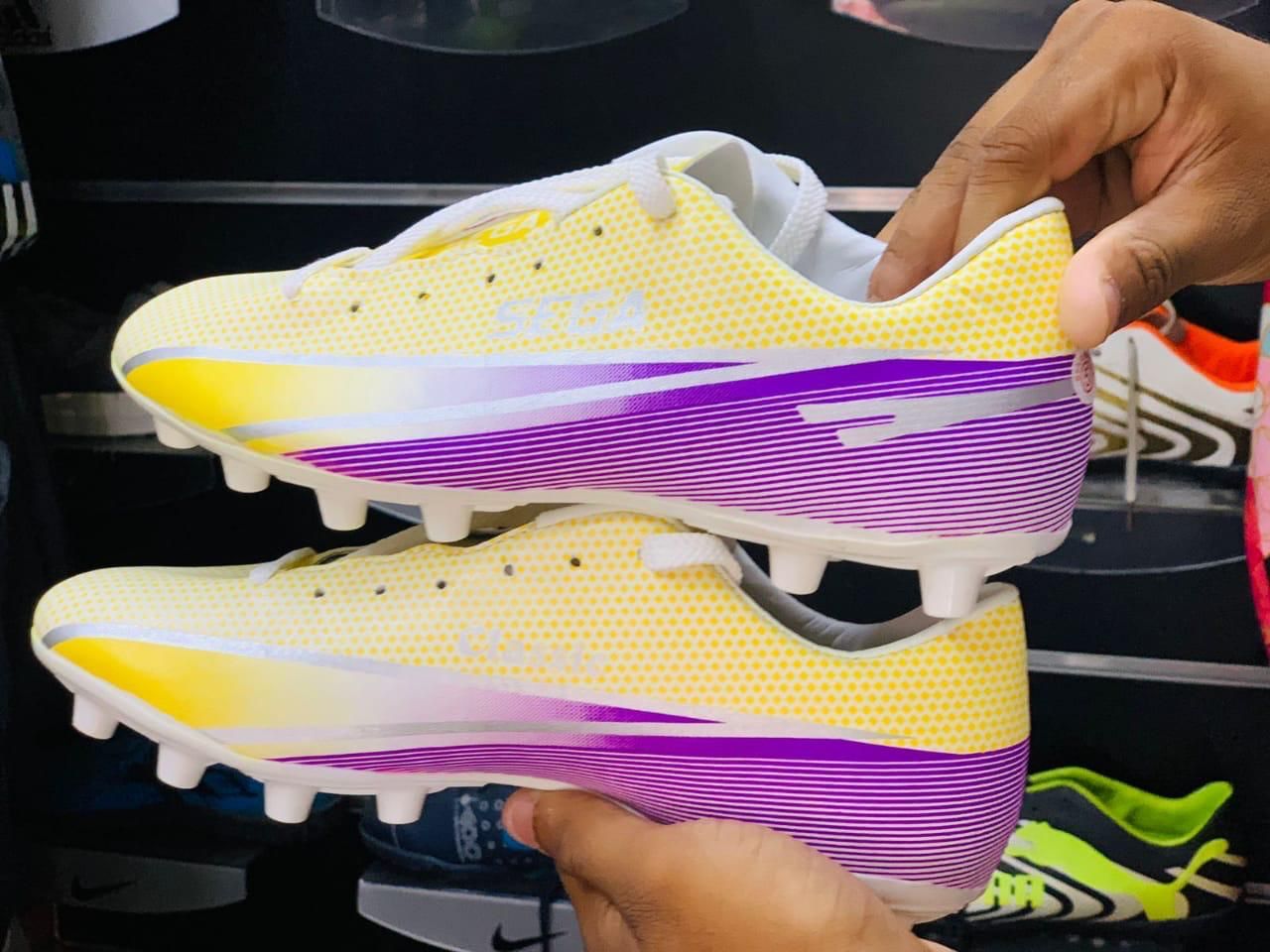 Football Boots / Soccer Shoes / Sega Brand / Star Impact Indoor and Outdoor Indian Boot Leather Sanabil Sanaabil Sports. 