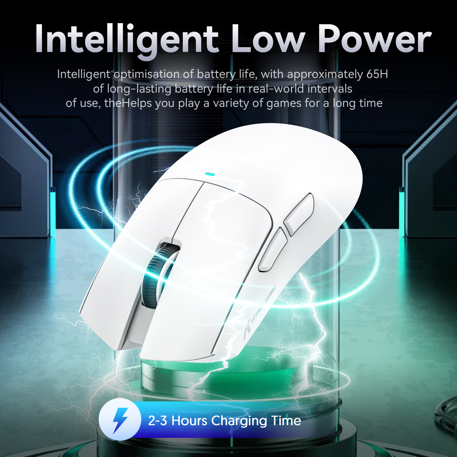 Attack Shark X11 Black Bluetooth Wireless Mouse Three Mode 2.4G PAW3311  RGB  PC Magnetic charging dock ,Gaming E-sports Mouse. 